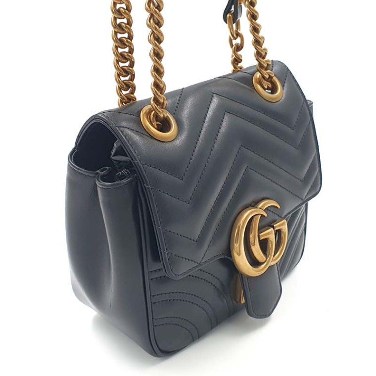 Gucci Marmont Matrasse Chain-in-Shoulder 739682