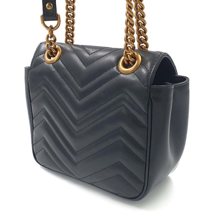 Gucci Marmont Matrasse Chain-in-Shoulder 739682