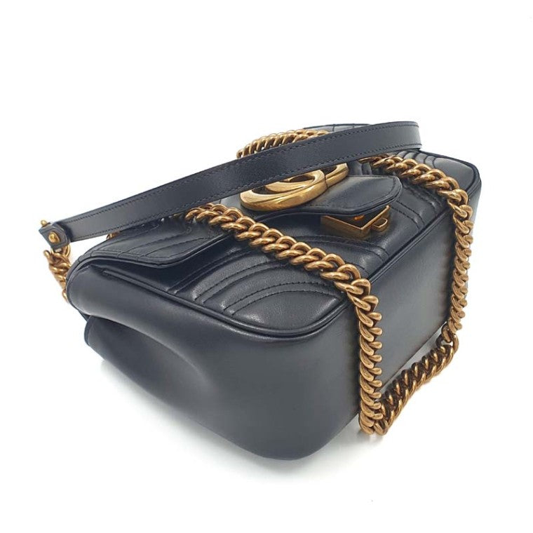 Gucci Marmont Matrasse Chain-in-Shoulder 739682