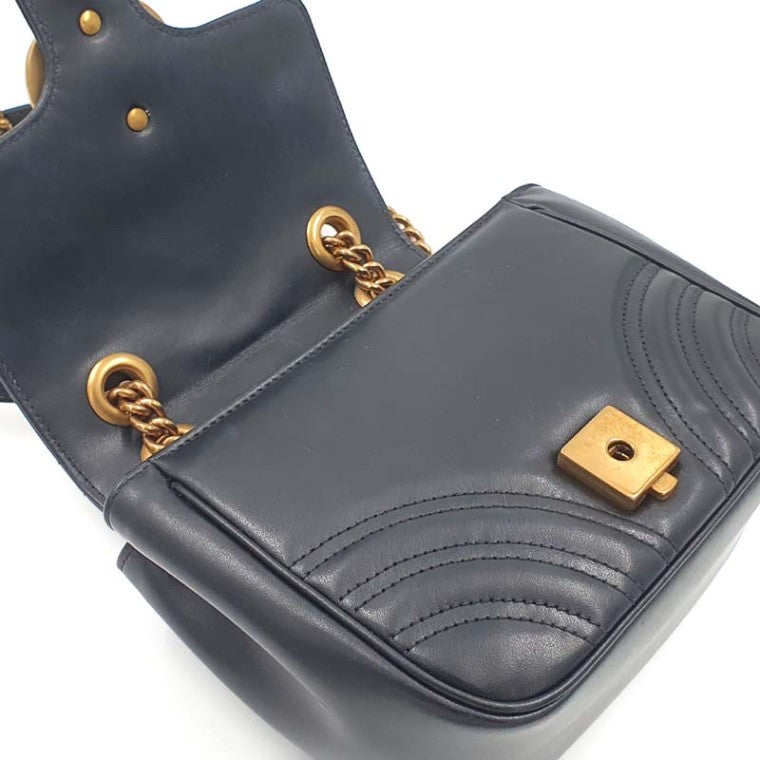 Gucci Marmont Matrasse Chain-in-Shoulder 739682