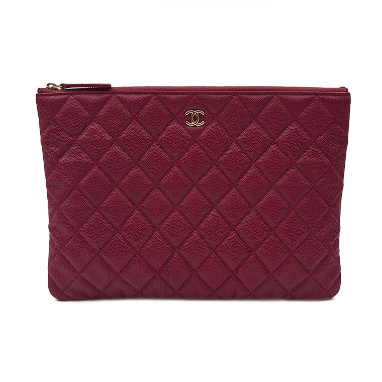 Chanel Caviar Classic Clutch New Medium