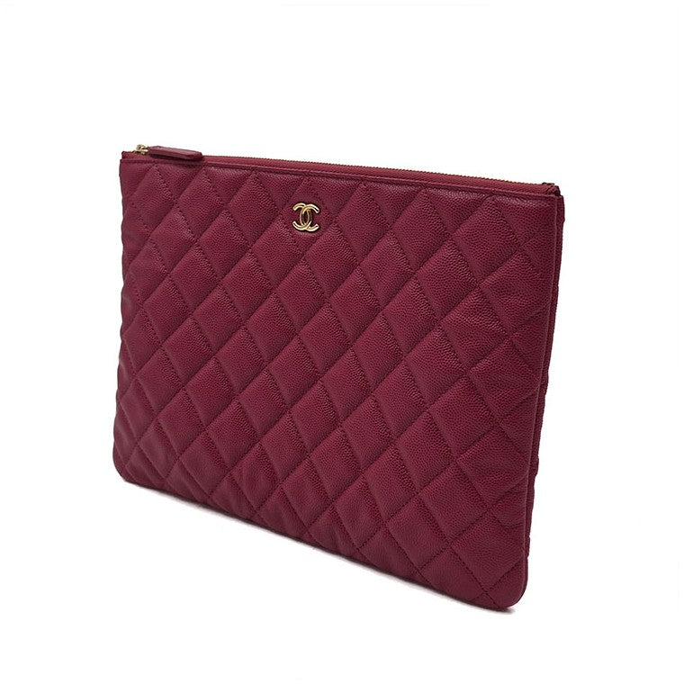 Chanel Caviar Classic Clutch New Medium