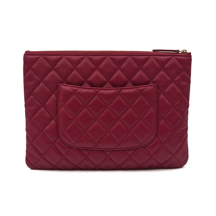 Chanel Caviar Classic Clutch New Medium