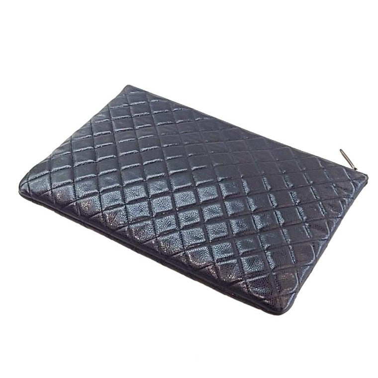 Chanel Caviar Clutch Large