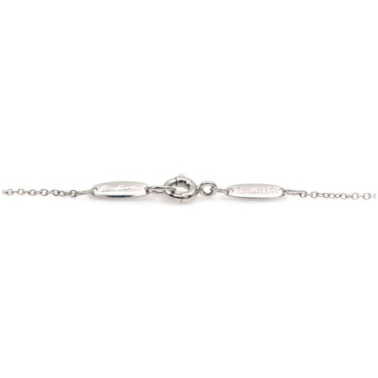 Tiffany Open Heart 7p Diamond Necklace