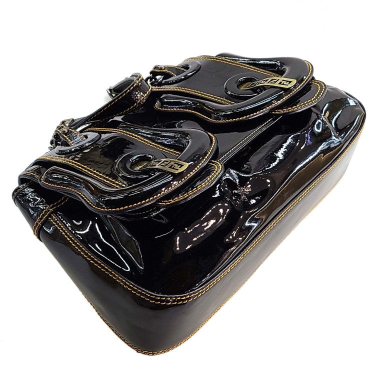 Fendi Patent Chain Shoulder Bag