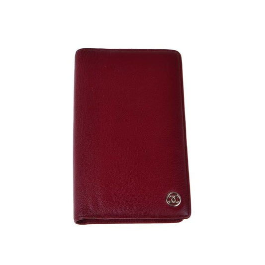 Chanel burgundy long wallet