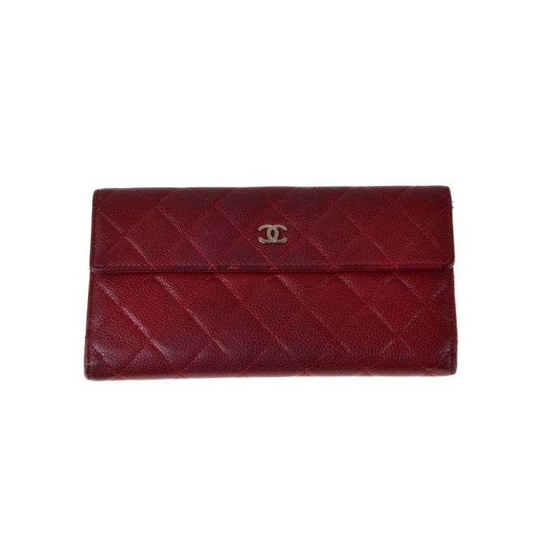 Chanel caviar long wallet