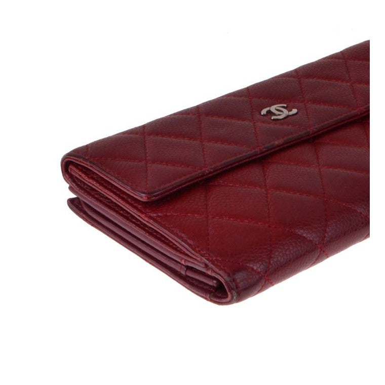 Chanel caviar long wallet