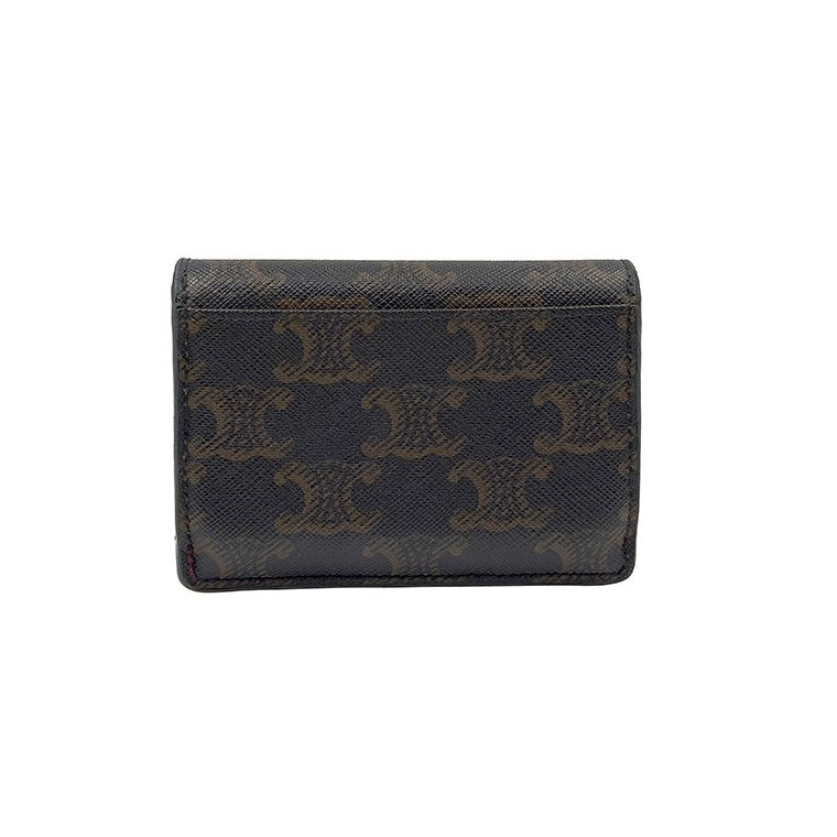 Celine Triomphe flap card wallet
