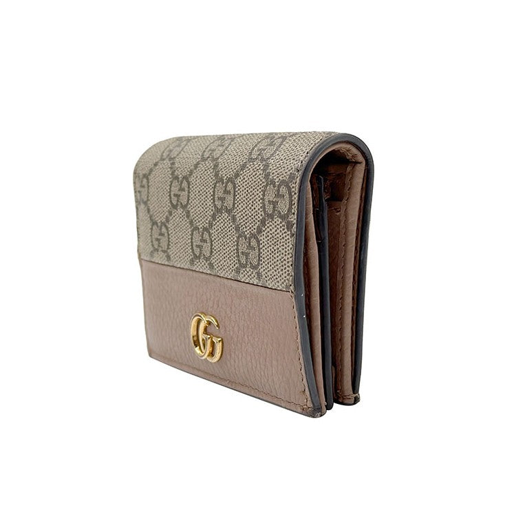 Gucci GG Marmont Bicolor Card Case Wallet (658610)