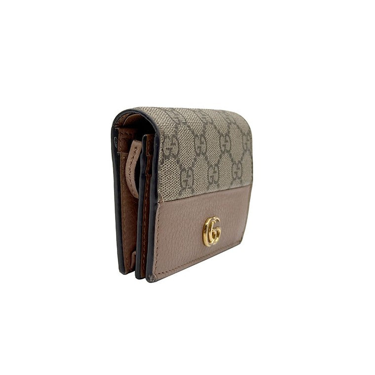 Gucci GG Marmont Bicolor Card Case Wallet (658610)