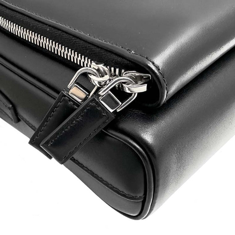 Prada Triangle Logo Pouch Leather Crossbody Bag (2VH168)
