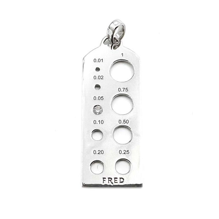 Fred Diamond Stone Calibre Pendant