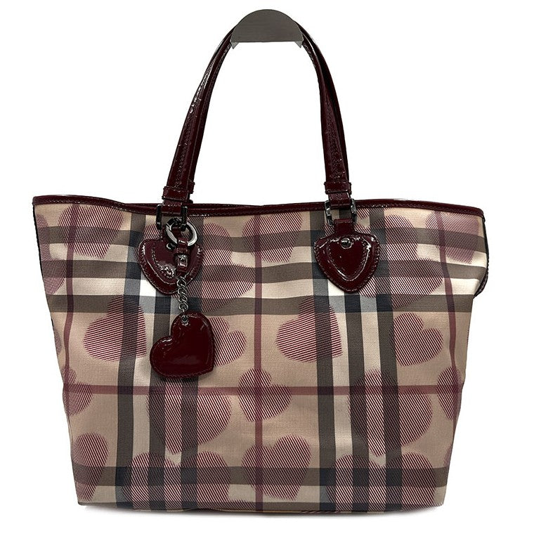 Burberry Nova Check Heart Shopper Bag
