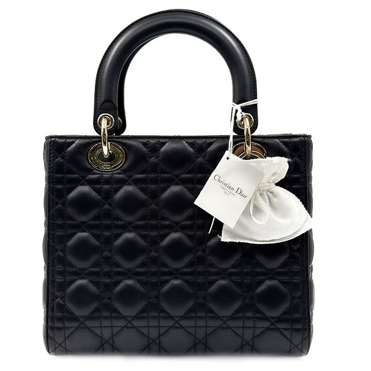 Christian Dior Cannage Lambskin Lady Bag Medium