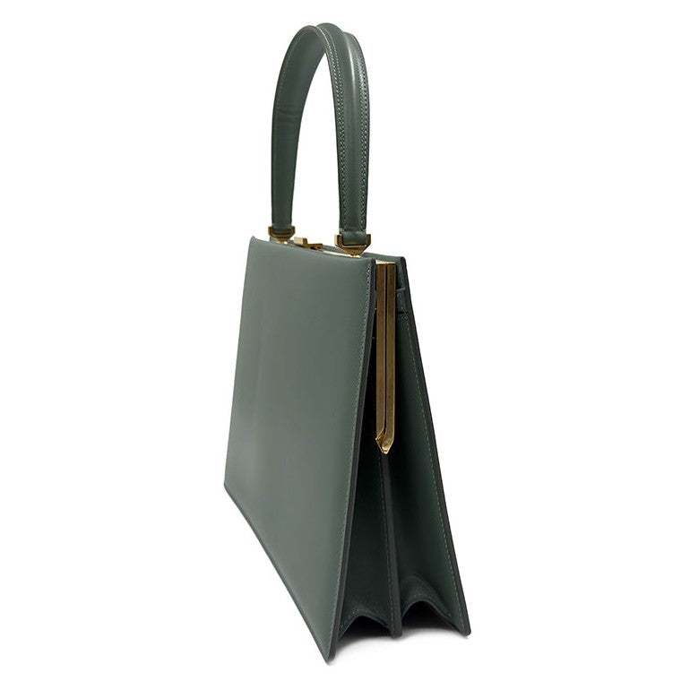 Celine Clasp Top Handle Tote Bag Medium