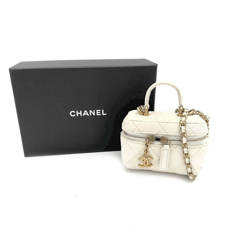 Chanel Caviar Vanity Top Handle Mini