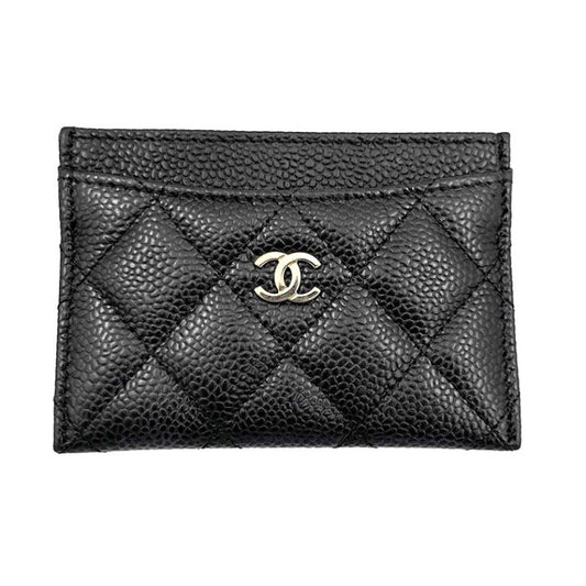 Chanel caviar card wallet