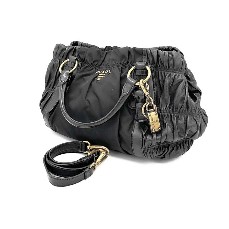 Prada Napa Gaufré Tote and Shoulder Bag (BN1791)