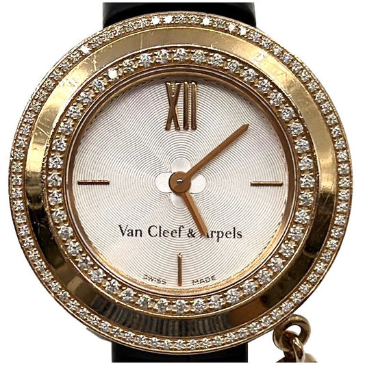 Van Cleef & Arpels Charm Diamond Gold Watch Small