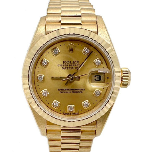 Rolex Dayjust 10P Gold Watch (69178)