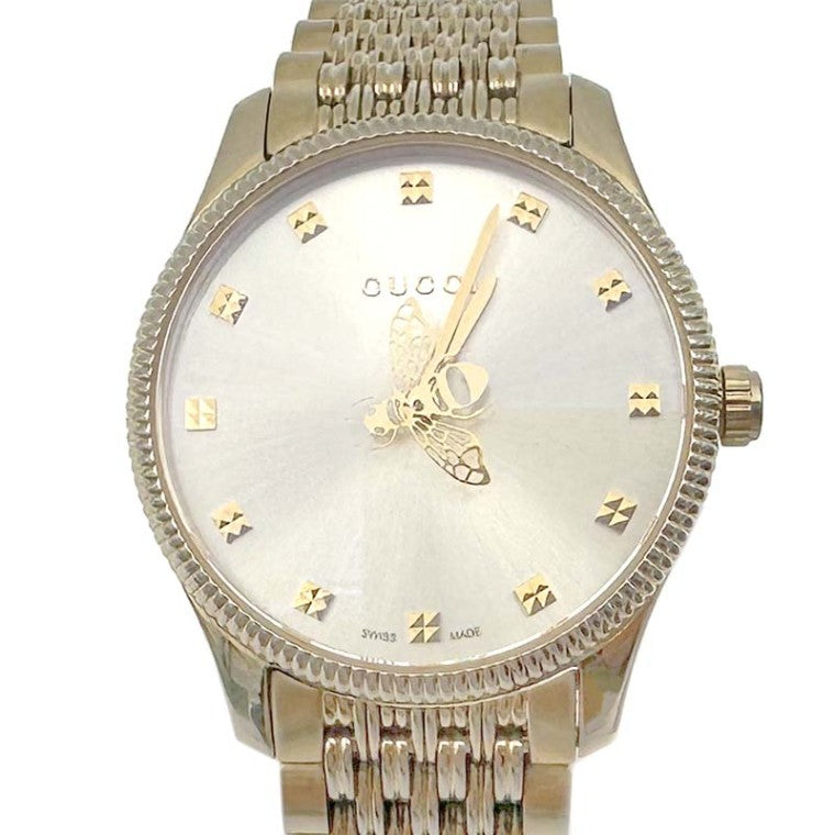 Gucci G Timeless Gold-Plated Watch (126.5)