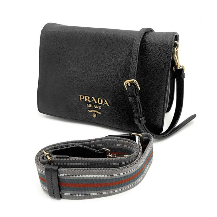 Prada Vitello Daino Tote and Shoulder Bag