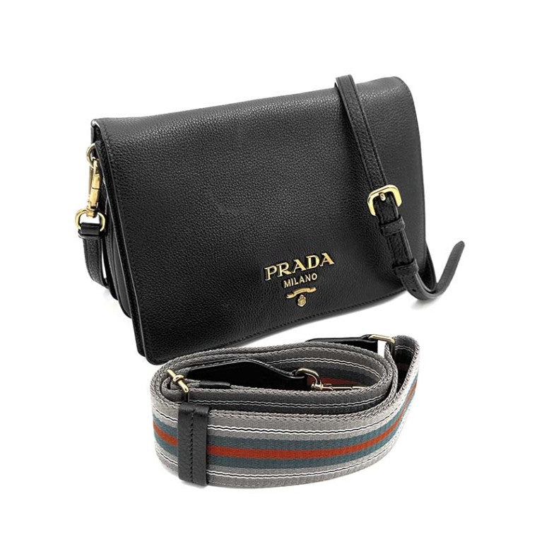 Prada Vitello Daino Tote and Shoulder Bag