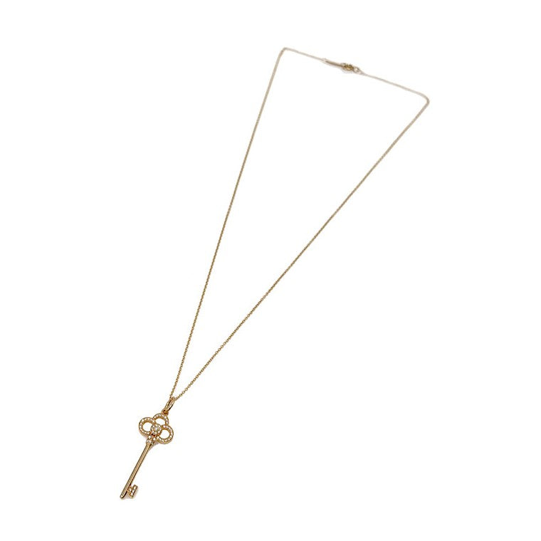 Tiffany Crown Key Diamond Necklace