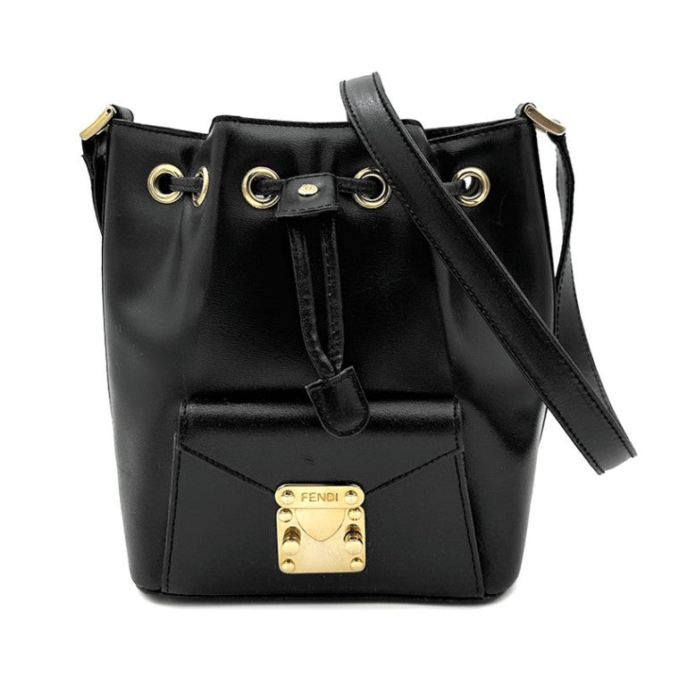 Fendi leather bucket bag