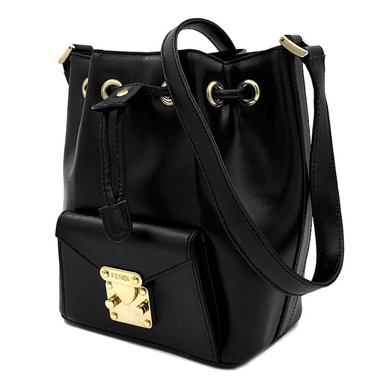 Fendi leather bucket bag