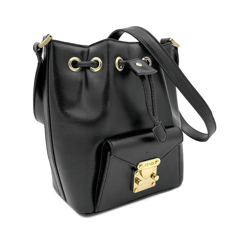 Fendi leather bucket bag