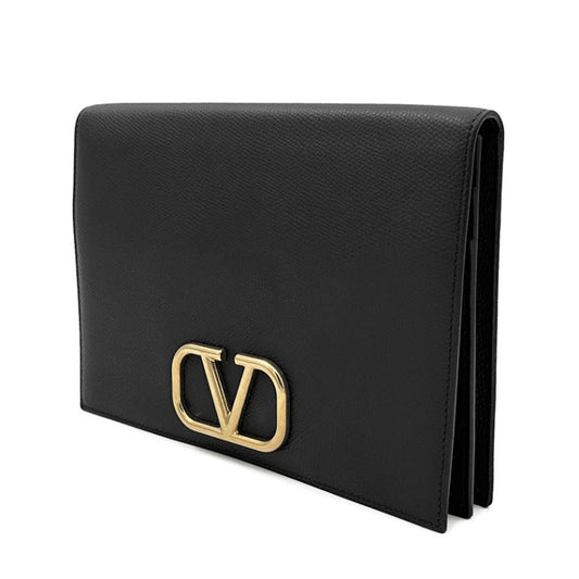 Valentino V-logo flap clutch