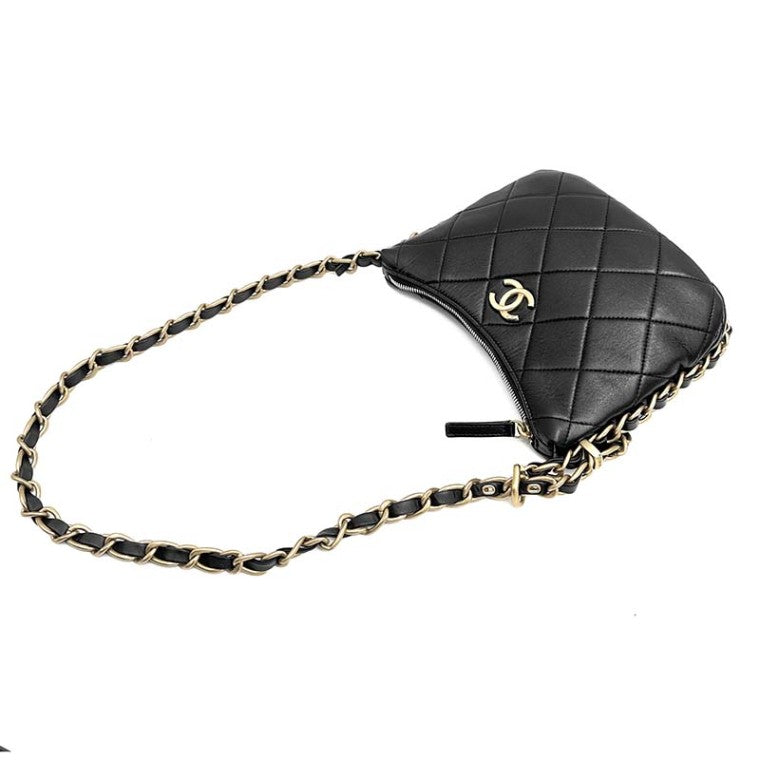 Chanel Lambskin Hobo Chain Shoulder Bag