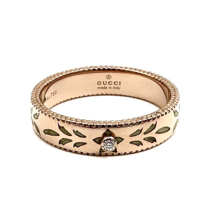 Gucci Flower Icon Diamond Ring