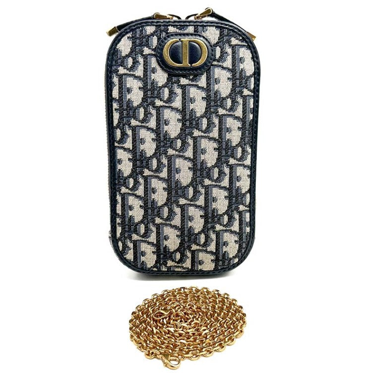Christian Dior 30 Montaigne Oblique Phone Holder Mini Crossbody Bag