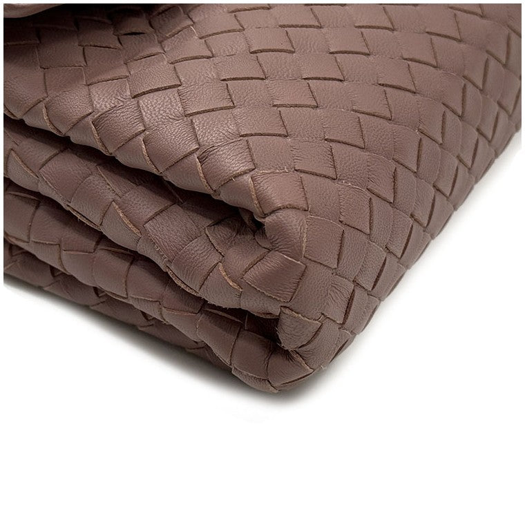 Bottega Veneta Mesh Intrecciato Flap Clutch Bag