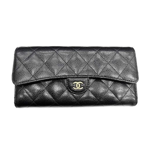 Chanel Caviar Classic Long Wallet