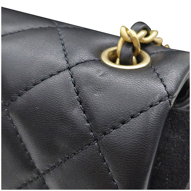 Chanel Lambskin Classic New Mini Golden Ball Crossbody Bag (AS1787)