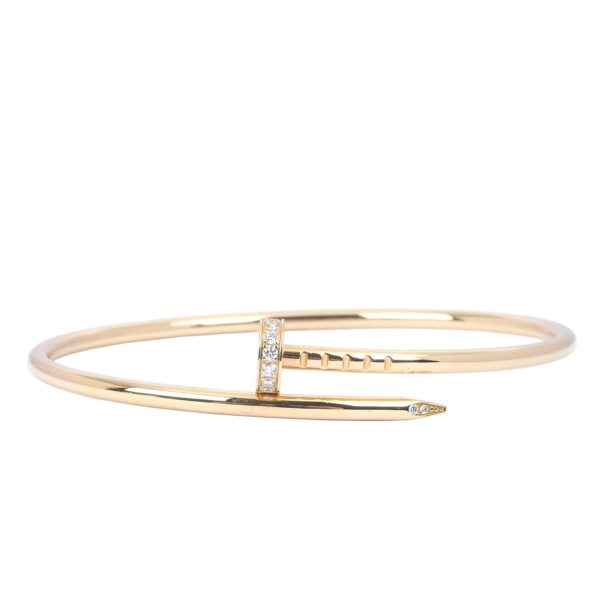 Cartier B606611 Yellow Gold Juste un Clou Small Diamond Bracelet