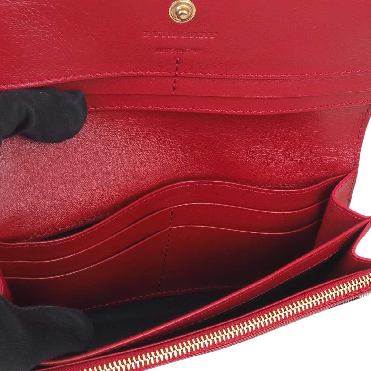 Burberry 3982451 Horseferry Haymarket Check Long Wallet