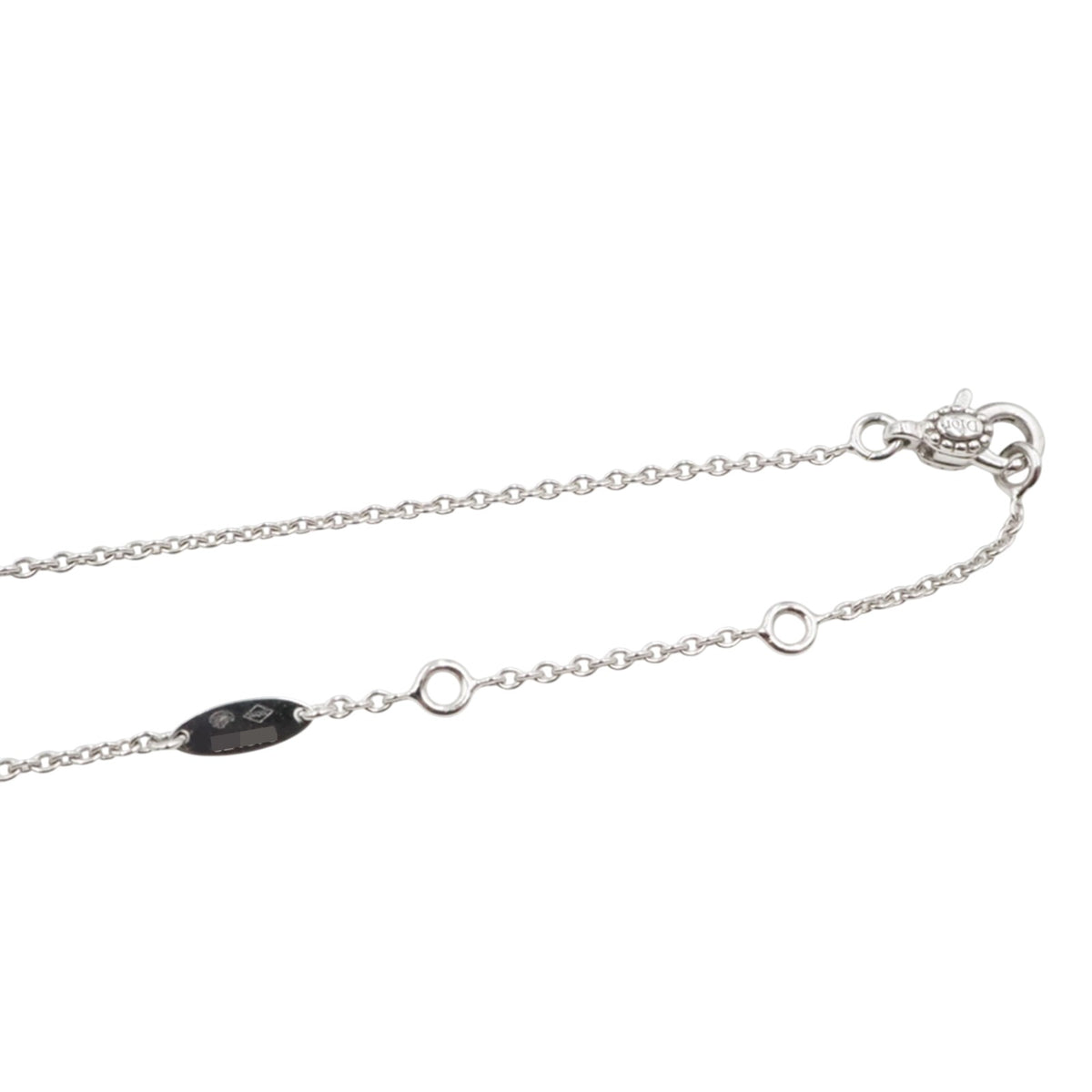 Dior JRDV95023 White Gold Rose de Vent Necklace