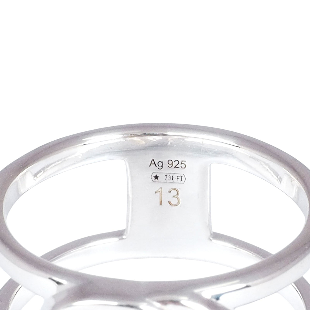 Gucci 295716 Interlocking Silver Ring