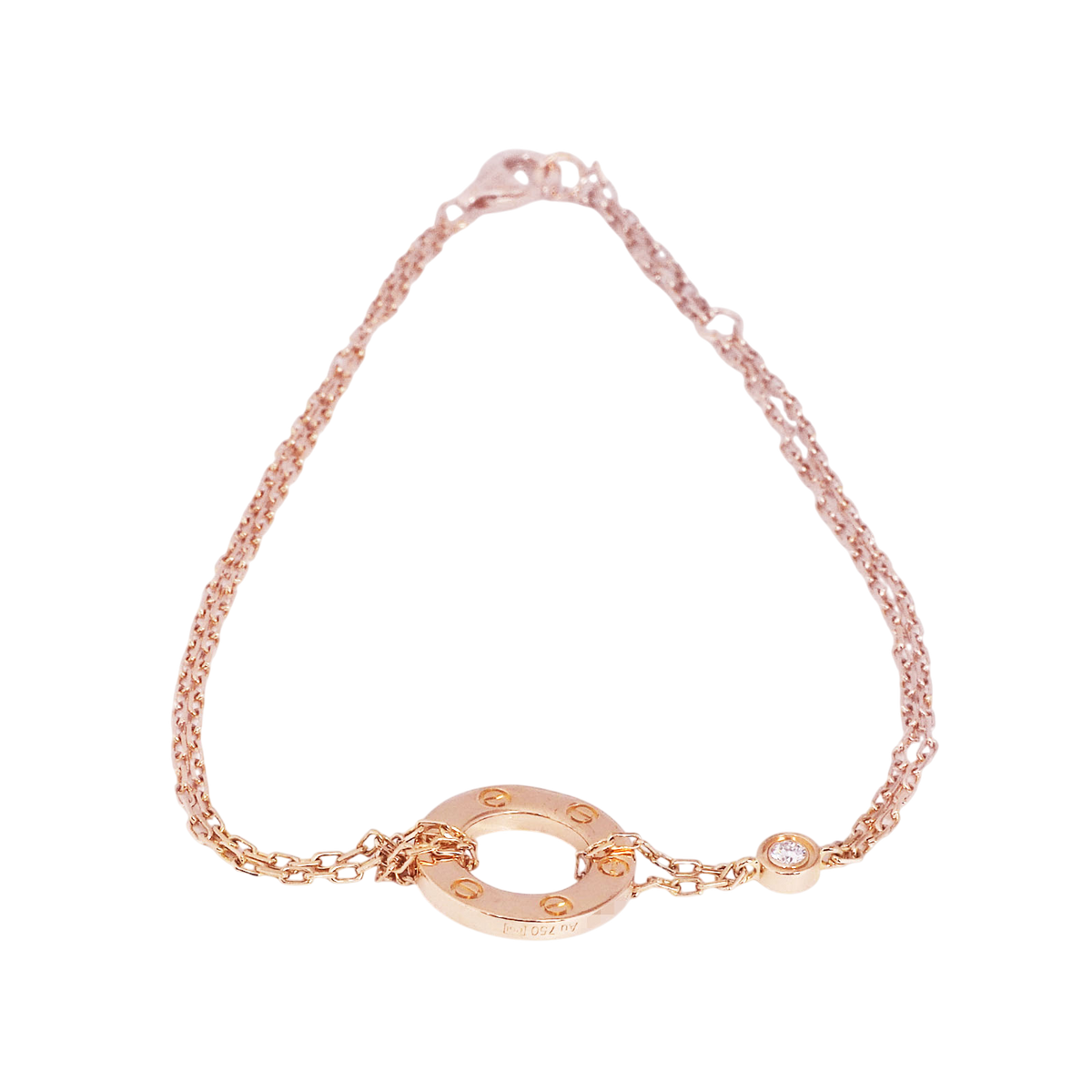 Cartier B6063600 Rose Gold Diamond Love Bracelet