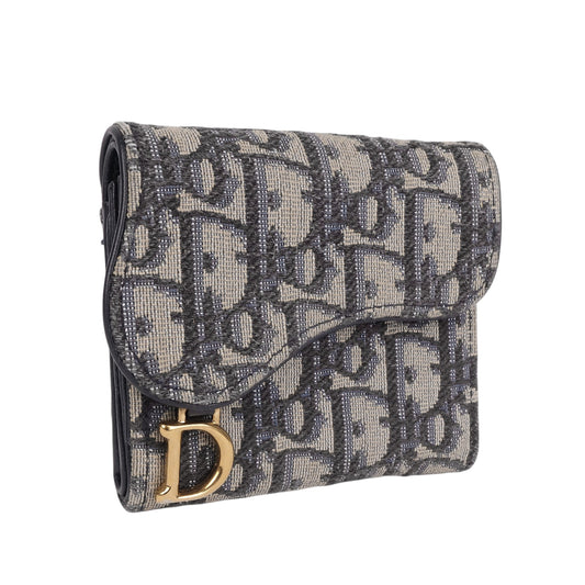 Dior S5652CTZQ Oblique Saddle Wallet