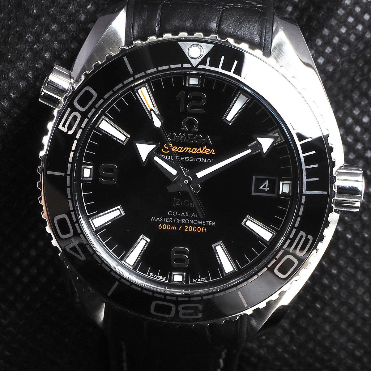Omega 215.33.40.20.01.001 Planet Ocean Rubber Band Watch