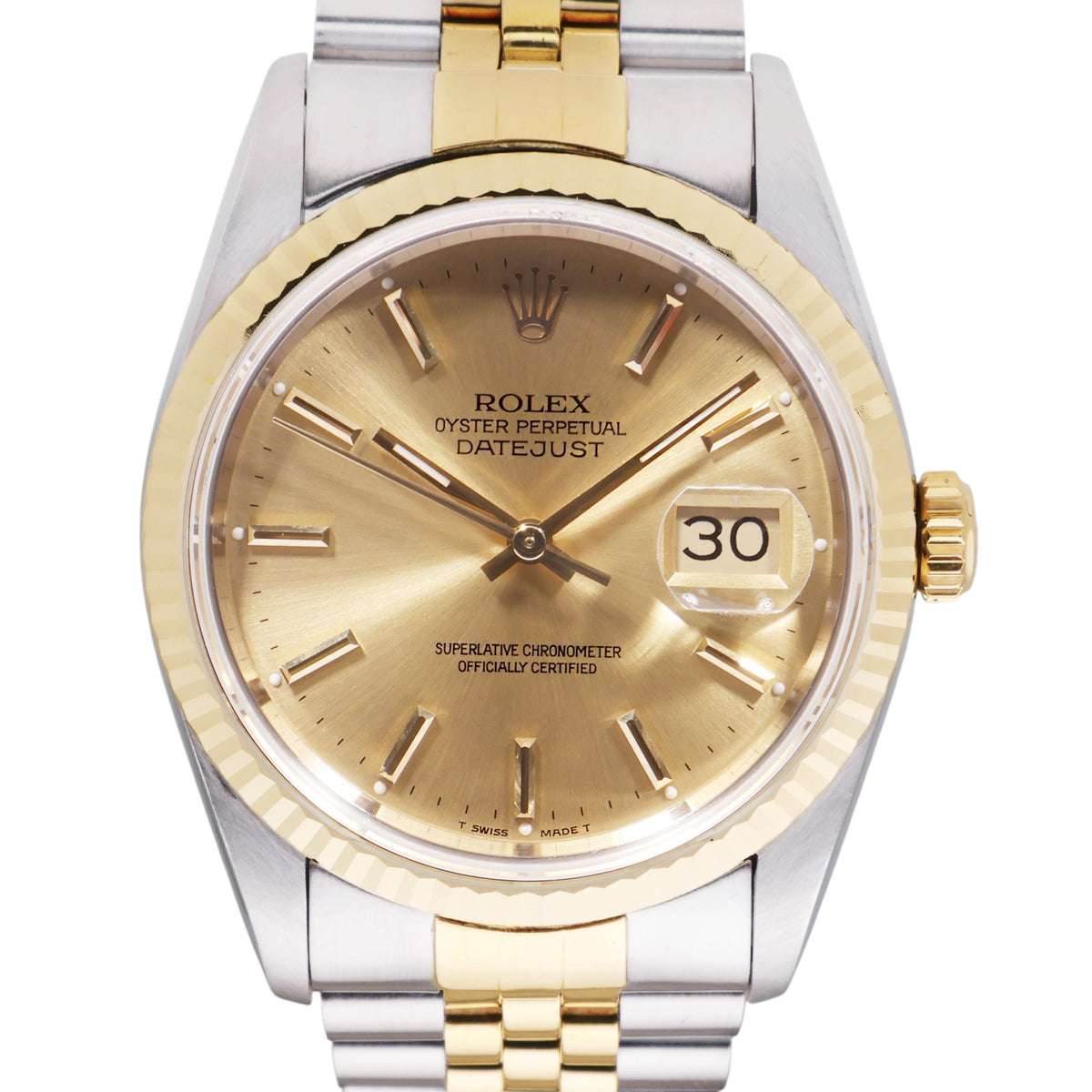 Rolex 16233 Dayjust Automatic Two-Tone Watch