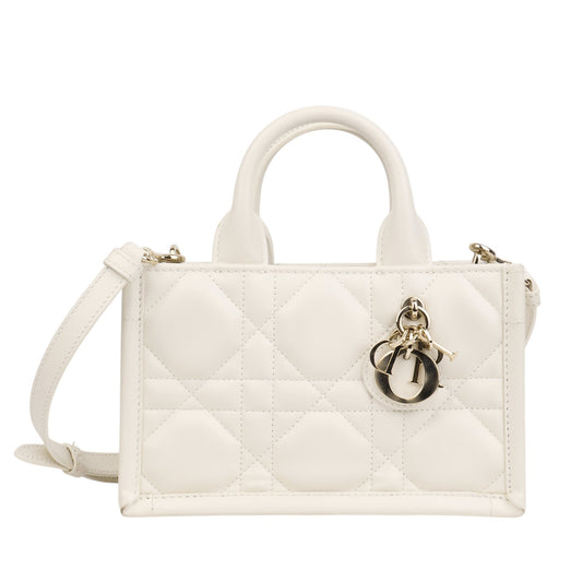 Dior S5573OWHP Cannage Book Tote Mini Crossbody Bag