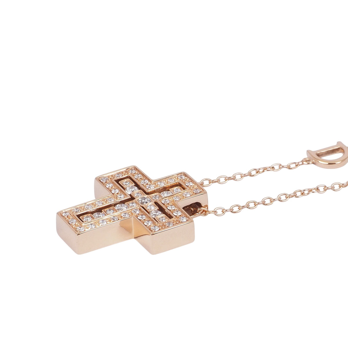 Damiani 20083492 Rose Gold Diamond Belle Époque Small Necklace